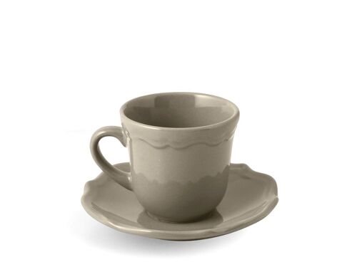 Tazza tè con Piatto Ceramica Adele Tortora cc 175