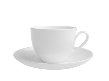 Tasse à thé avec assiette coupe bone china 235 cc 4