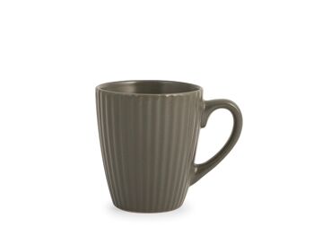 Tasse à thé campagne en grès coloris assortis cc 210 8