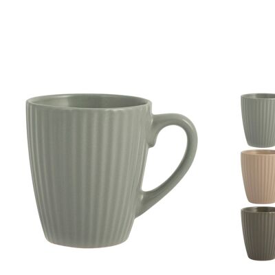 Countryside tea cup in stoneware assorted colors cc 210