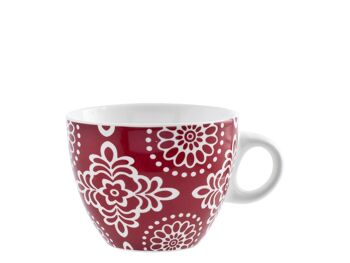 Tasse à thé Ellen en porcelaine neuve sans assiette décor assorti cc 230po 8
