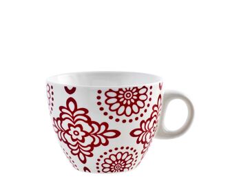Tasse à thé Ellen en porcelaine neuve sans assiette décor assorti cc 230po 9