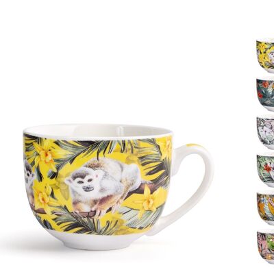 Exotic tea cup in new bone china without plate with assorted decorations cc 220.