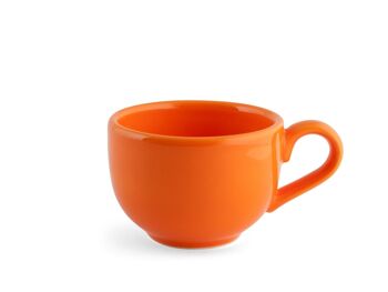 Tasse à thé en céramique Iris sans plaque orange cc 180 1