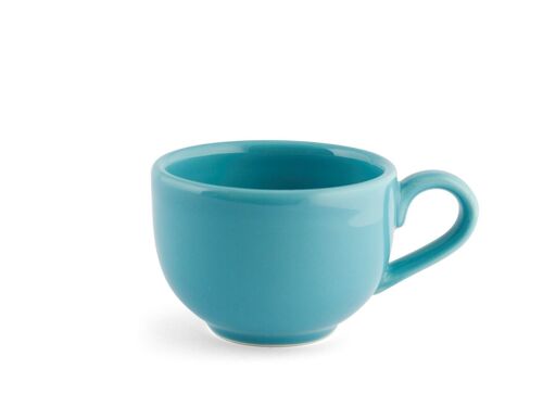 Tazza tè Iris in ceramica senza Piatto azzurra cc 180