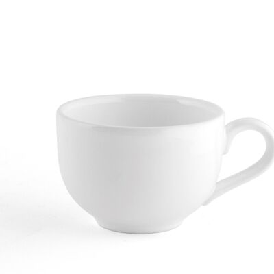 Taza de té de cerámica Iris sin plato blanco cc 180