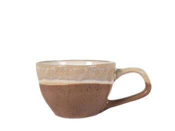 Tasse à thé Malika en grès sans assiette coloris assortis cc 180 3