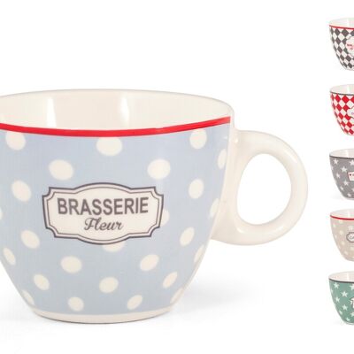 Taza de té en porcelana nueva Brasserie sin plato cc 240