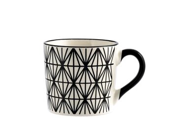 Tasse à thé Vhera en grès à décor assorti cc 220 3