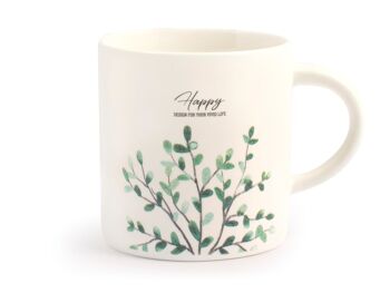 Tasse à thé en porcelaine fine à décor botanique assortie sans assiette cc 220 2