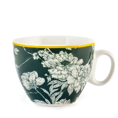 Tasses à thé colorées en porcelaine fine décorée sans assiette cc 230.