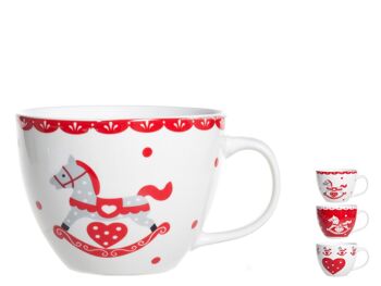 Mug jumbo Cavallino en porcelaine neuve cc 485 4