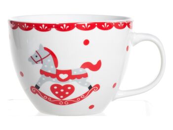 Mug jumbo Cavallino en porcelaine neuve cc 485 6