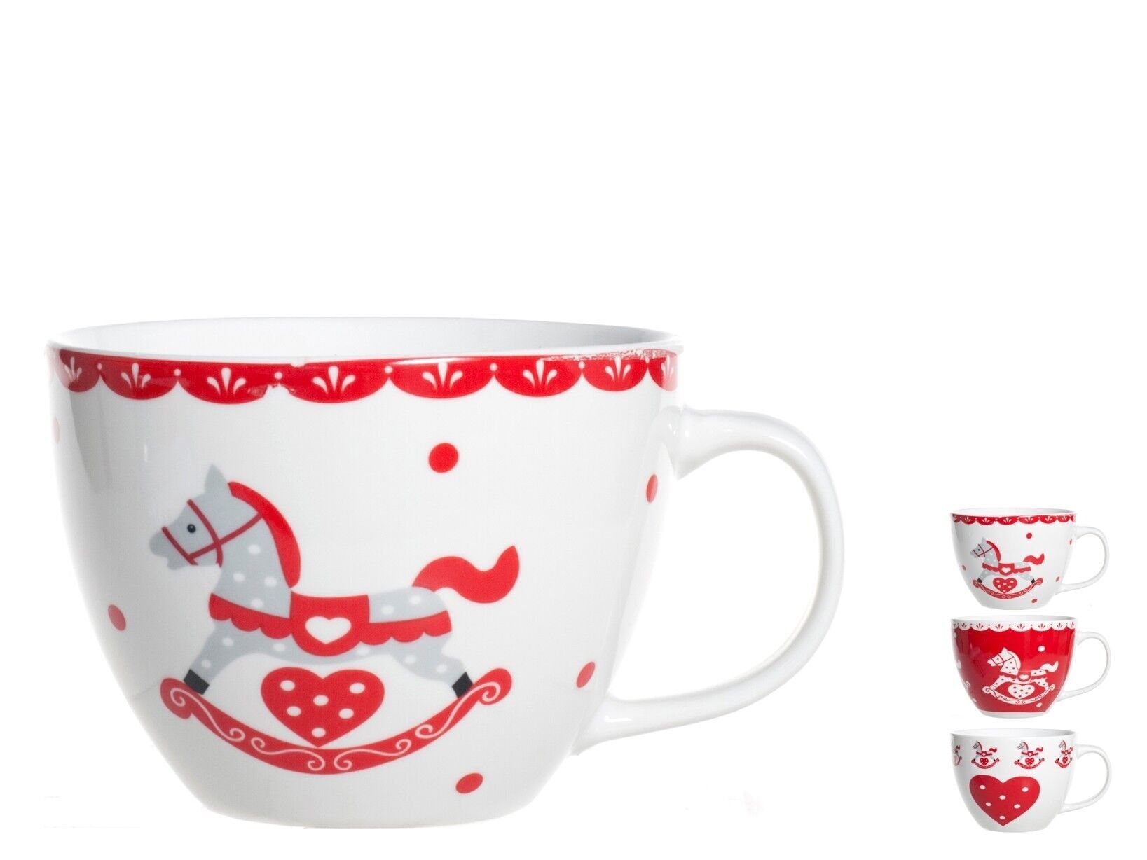 Cavallino jumbo mug in new bone china cc 485