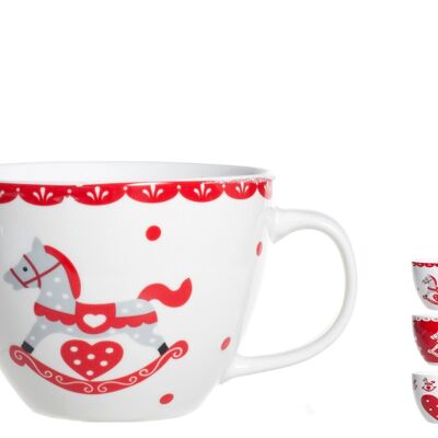 Cavallino jumbo mug in new bone china cc 485