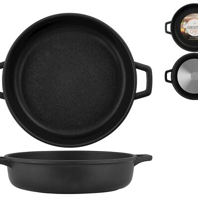 Executive Chef 2-handle pan in die-cast aluminum with non-stick coating cm 32. 2-year warranty