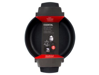 Casserole Borghese Essential en aluminium moulé sous pression avec revêtement antiadhésif Technologie de grenaillage également adaptée à la cuisson sur une plaque à induction de 24 cm Alessandro Borghese - Le luxe de la simplicité 8