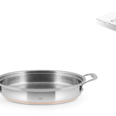 Copper wire stainless steel pan 2 handles 26 cm, 4.5h
