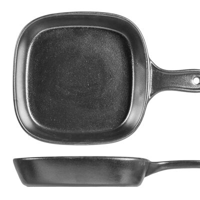 Anthracite serving pan in anthracite color porcelain cm 28
