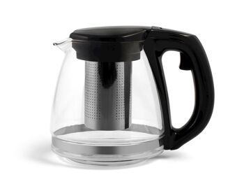 Théière en verre borosilicaté avec filtre en acier inoxydable 1,10 l 6