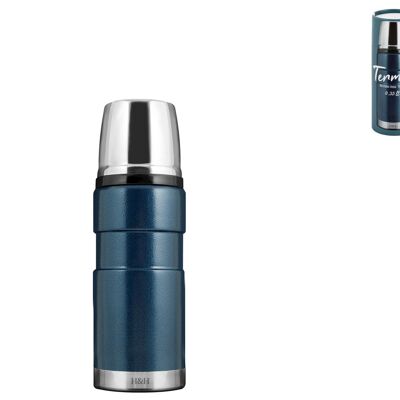 Thermos in stainless steel 18/10 blue Lt 0,35