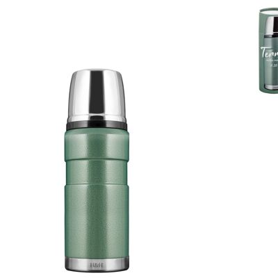 Thermos in stainless steel 18/10 green Lt 0,35