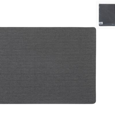 Mantel individual antimanchas Jacquard Sofia Gris de tejido y PVC 4 capas gris 31x46 cm