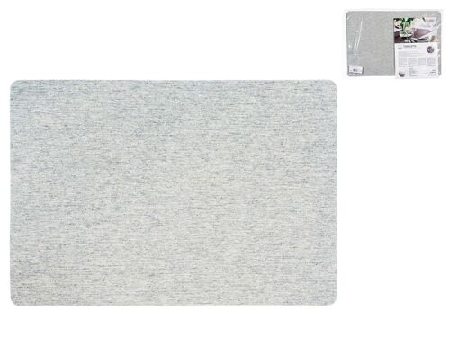 Tovaglietta antimacchia Jacquard Sofia Perla in tessuto e PVC 4 strati grigio cm 31x46