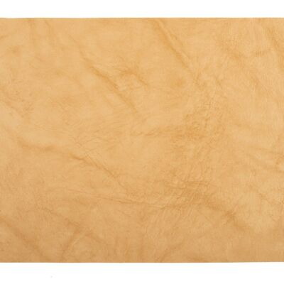 Mantel individual antimanchas Lago Chio en tejido beige de 4 capas y PVC 31x46 cm