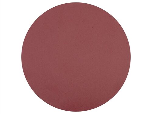 Tovaglietta antimacchia Lino Crudo Circle in tessuto e PVC 4 strati color rosso cm 38