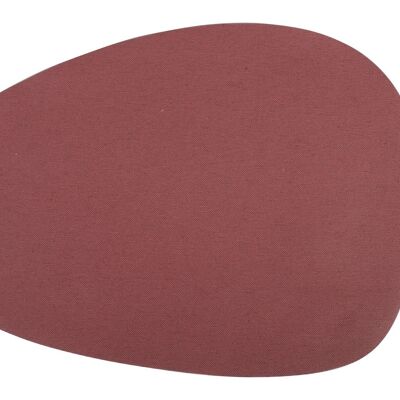 Tovaglietta antimacchia Lino Menhir in tessuto e PVC 4 strati color rosso cm 30x43