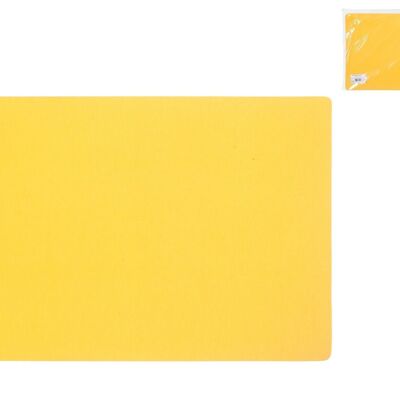 Mantel individual antimanchas Maly Limon de tejido y PVC 4 capas amarillo 31x46 cm