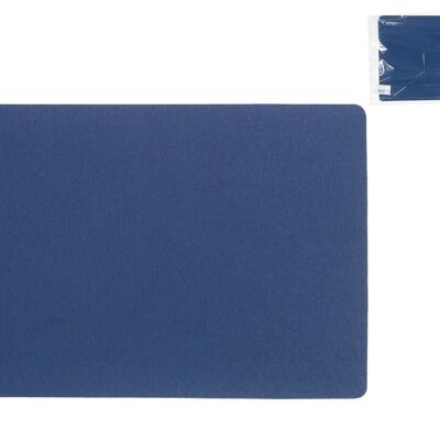 Set de table antitache Maly Marino en tissu bleu et PVC 4 couches 31x46 cm