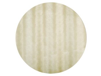 Set de table antitache Polyline Circle en tissu et PVC 4 épaisseurs coloris blanc perle 38 cm 2