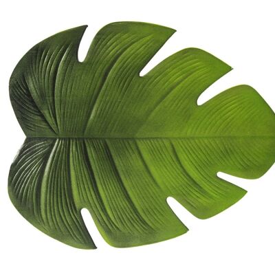 Leaf placemat in green eva cm 47x37