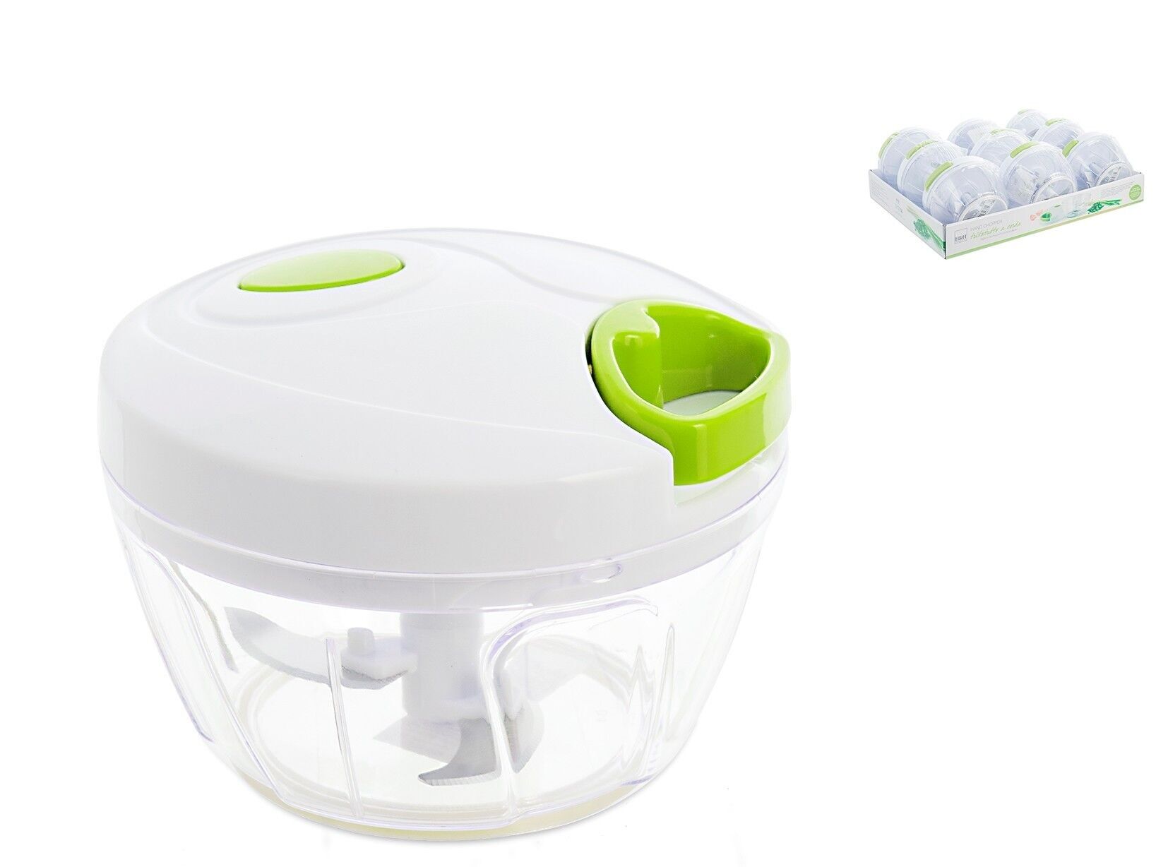 Tritaverdure a corda Green Line in ABS con lame in acciaio inoxin