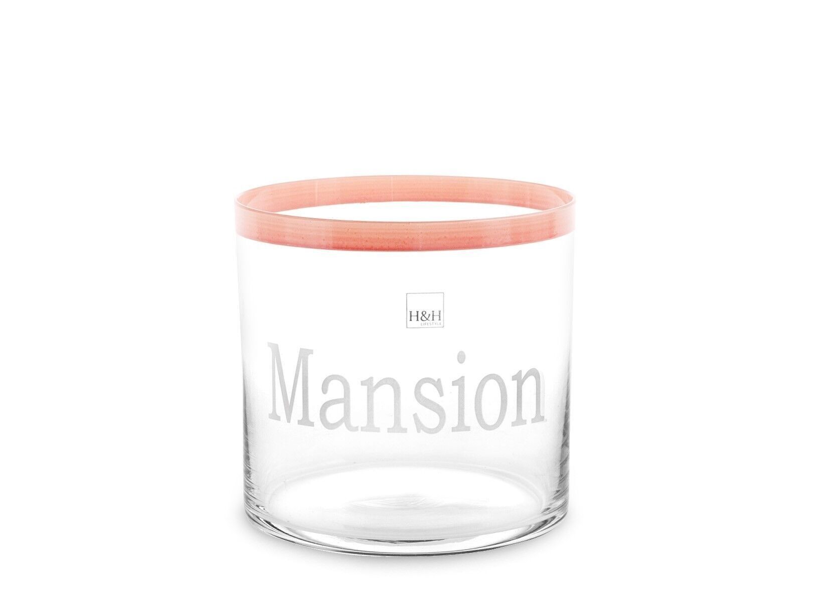 Mans sobre jarrón de cristal 12 cm 5x12,5