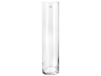 Vase en verre cylindrique transparent 10 cm Hauteur 35 cm. 5