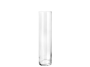 Vase en verre cylindrique transparent 11 cm Hauteur 40 cm. 2