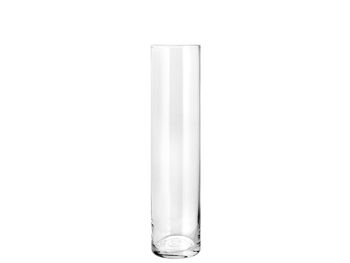 Vase en verre cylindrique transparent 11 cm Hauteur 40 cm. 1