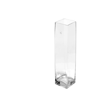 Vaso vetro Trasparente Quadro 10x30 cm