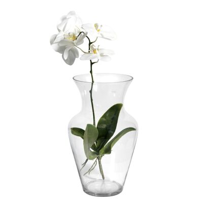 Vaso vetro Trasparente Un flor 40 cm