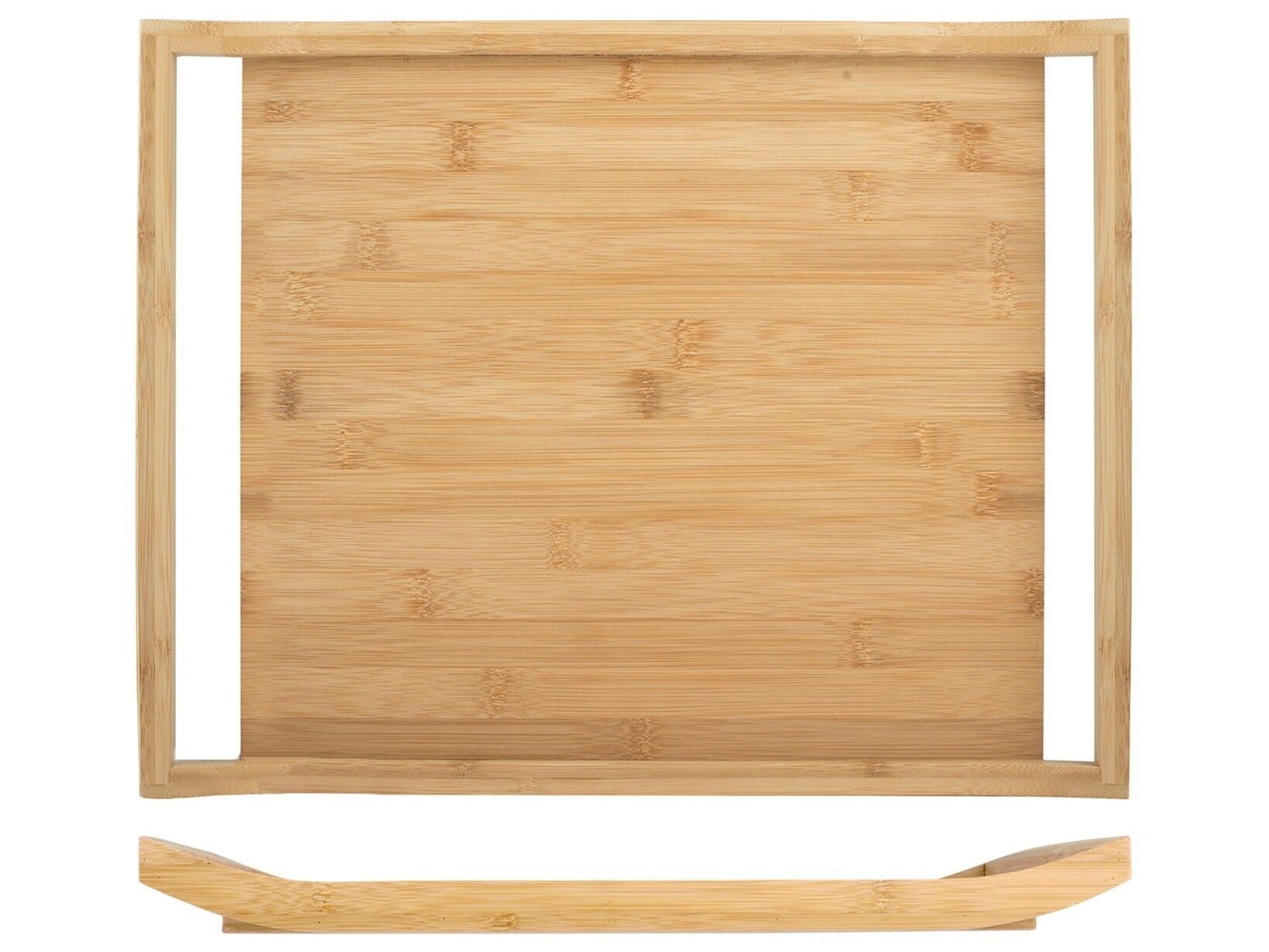 Bambustablett mit Griffen 45x35 cm