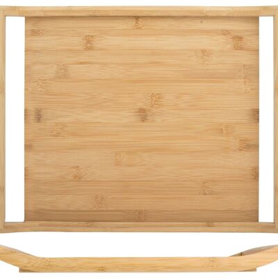 Bamboo tray with handles 45x35 cm