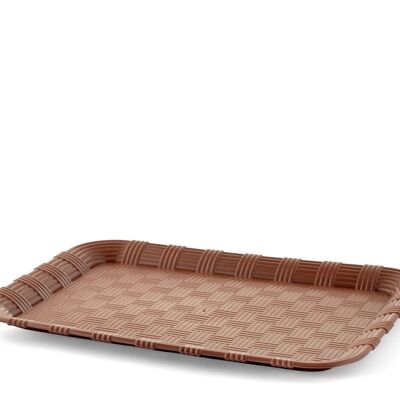 Tablett aus Polyrattan 27x37x3 cm