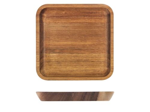 Vassoio quadro in legno di acacia cm 17
