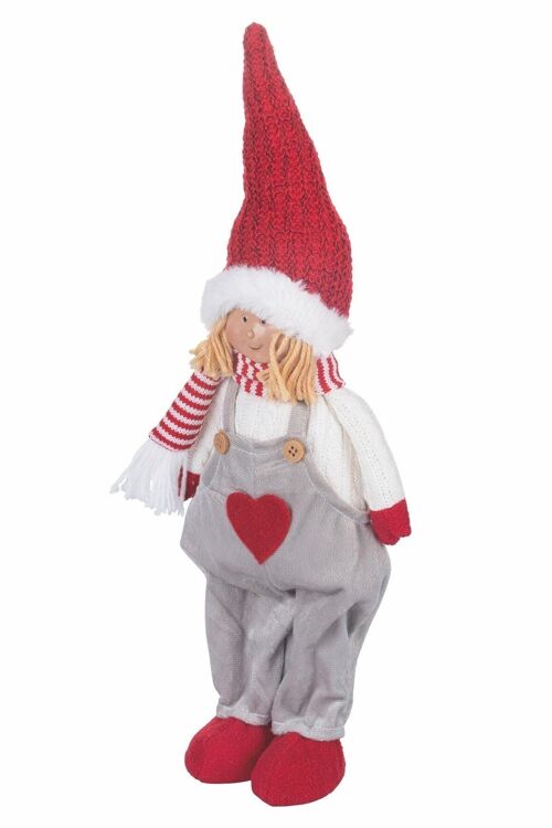 XMAS FANTASY BAMBOLA IN PIEDI CAPPELLO ROSSO GRAND