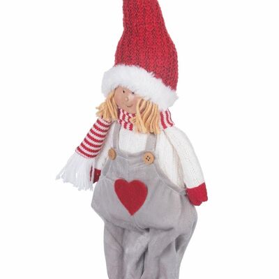 XMAS FANTASY DOLL STANDING RED HAT GRAND
