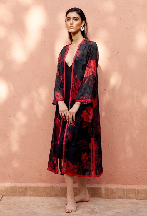 ZAGORA Red Sfifa Kimono