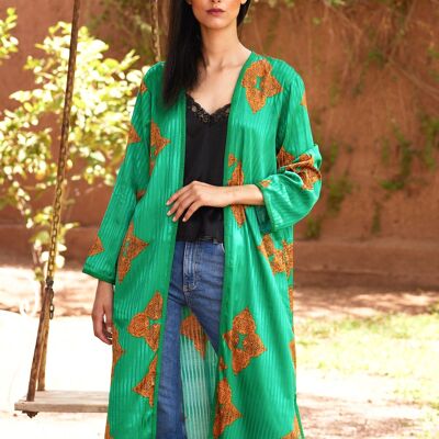 JAWARA Green Sfifa Kimono